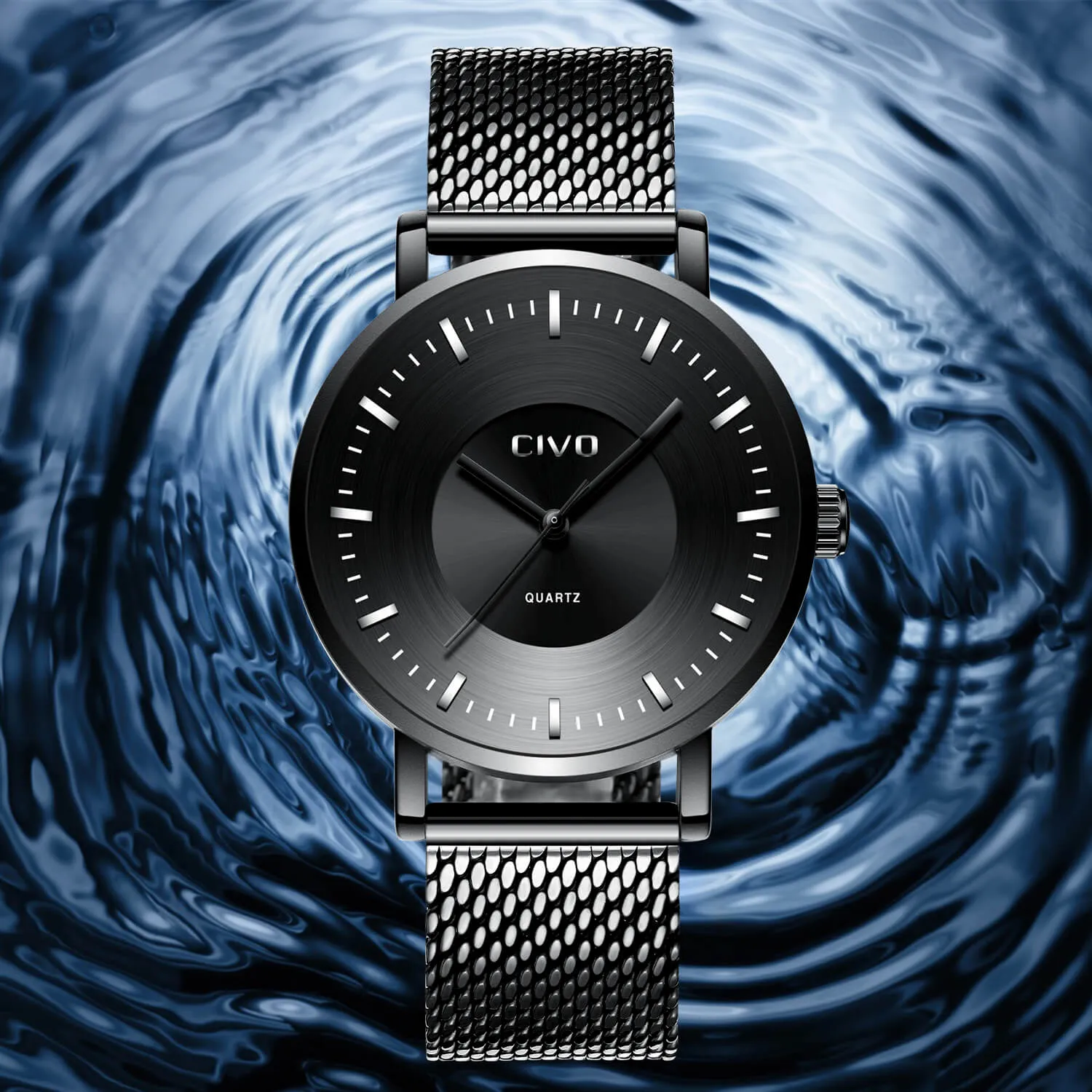 0056C | Quartz Men Watch | Mesh Band