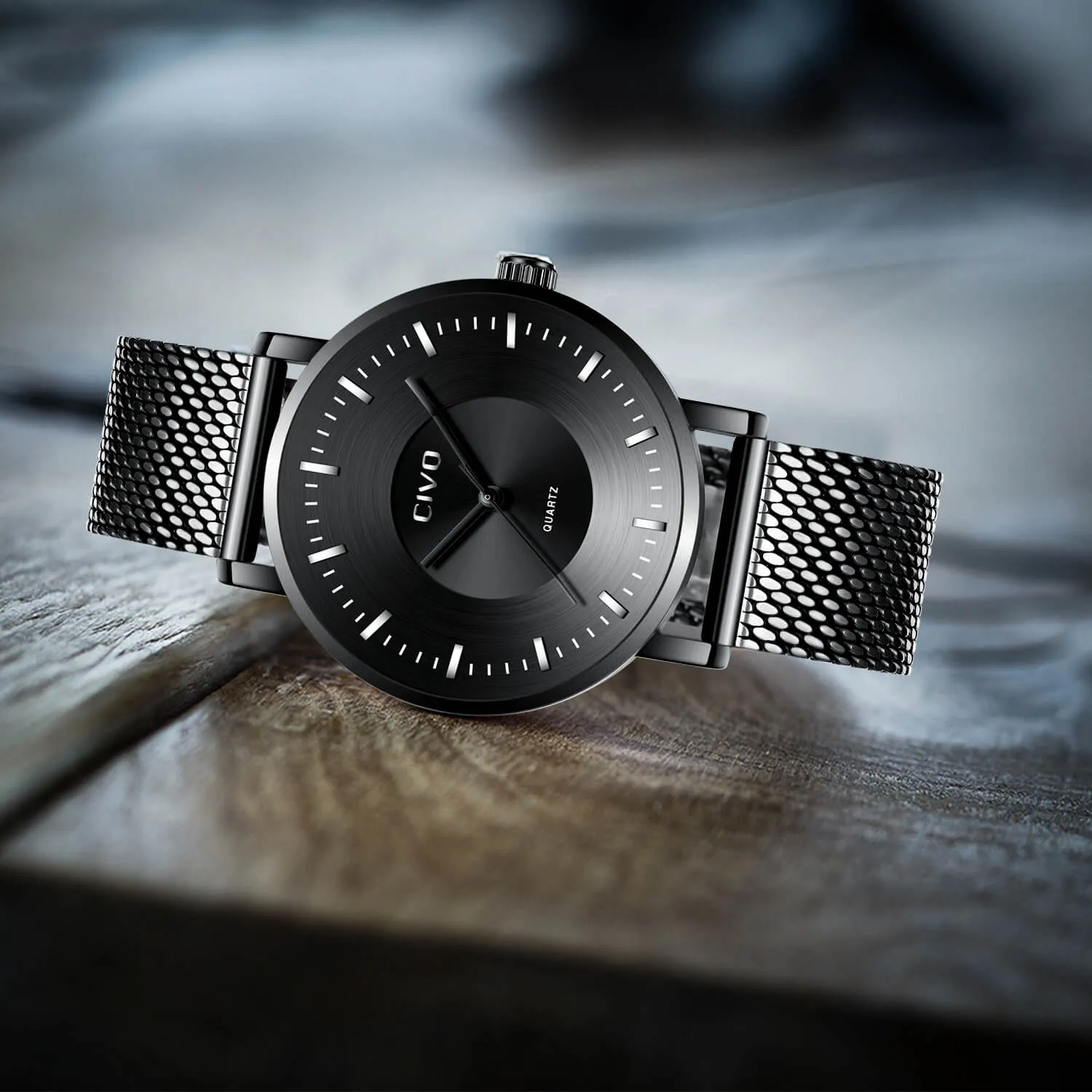 0056C | Quartz Men Watch | Mesh Band