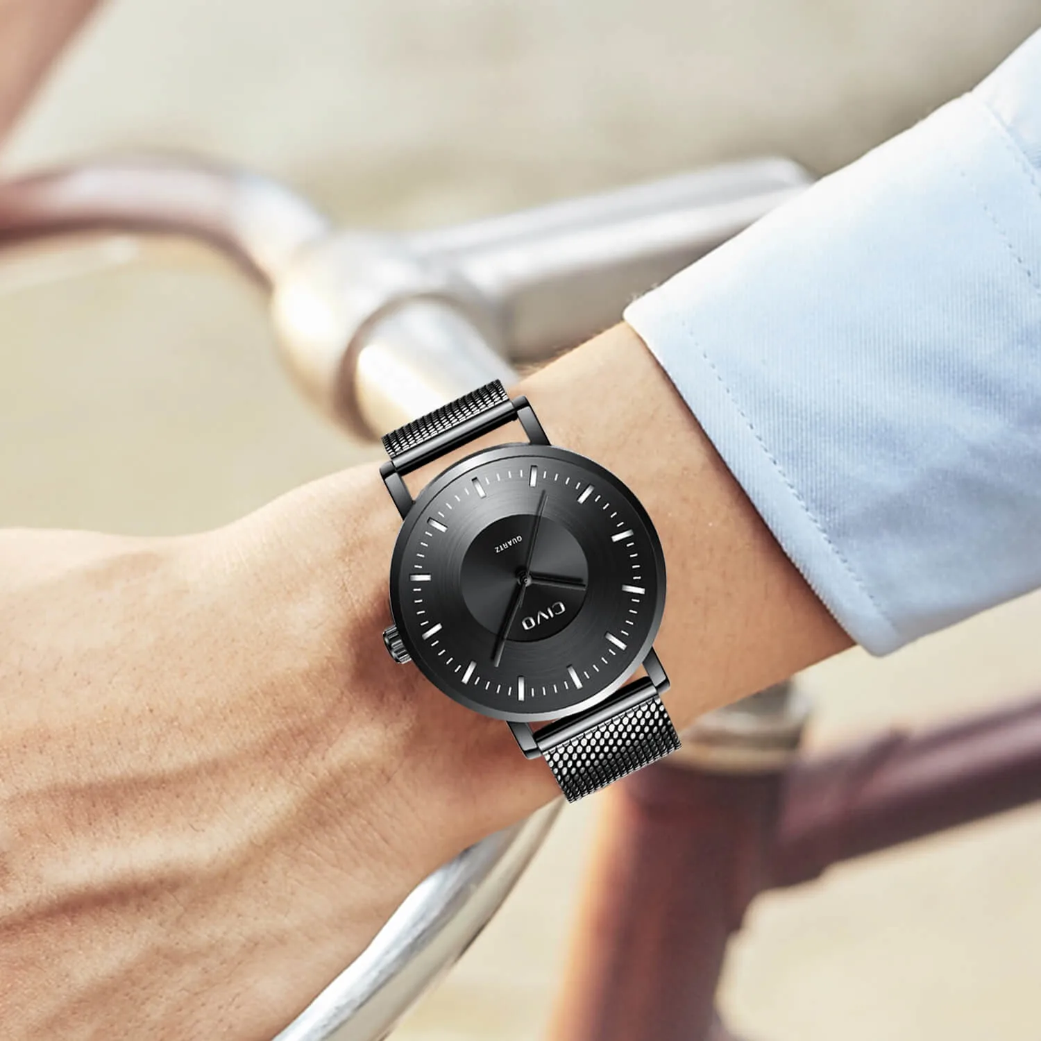0056C | Quartz Men Watch | Mesh Band