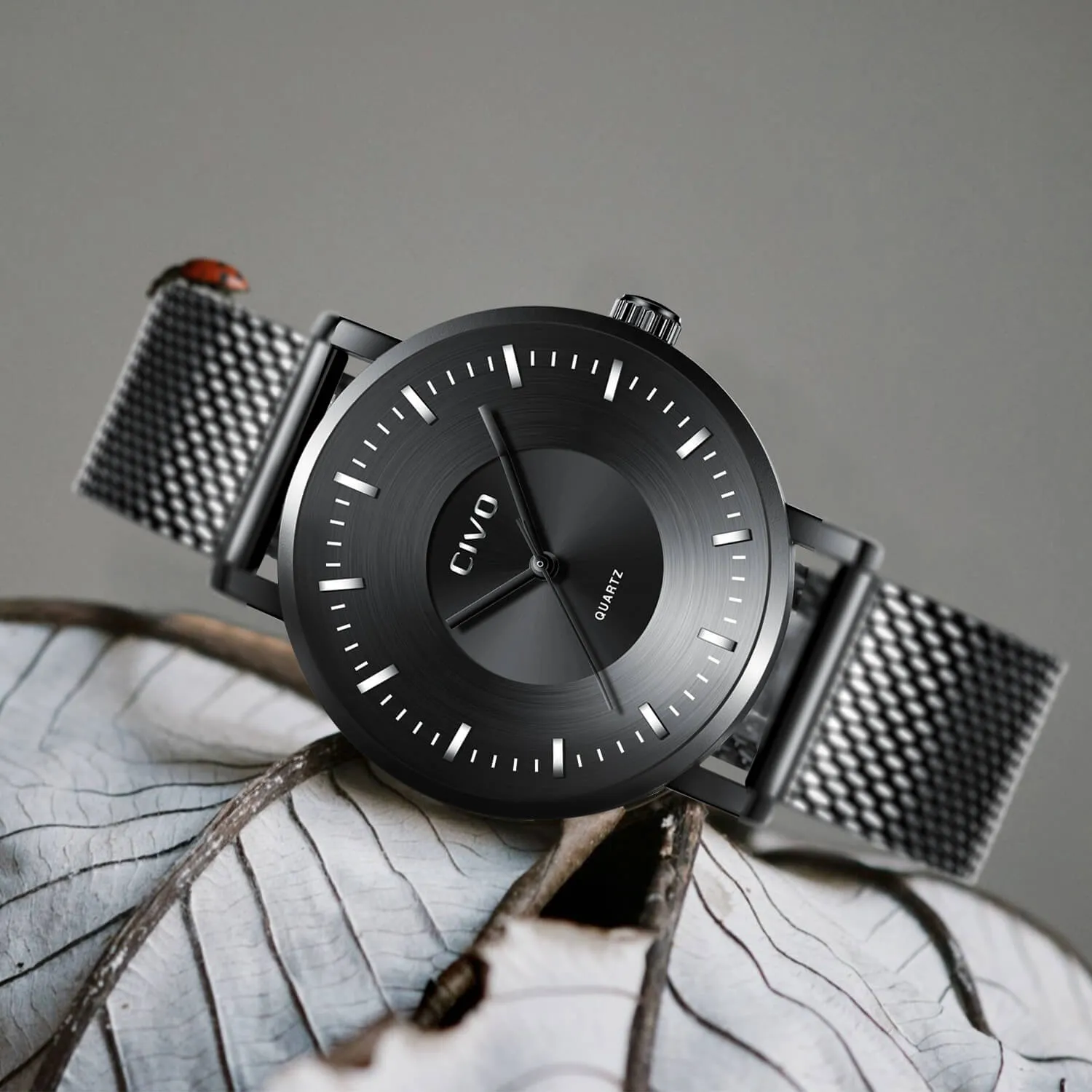 0056C | Quartz Men Watch | Mesh Band