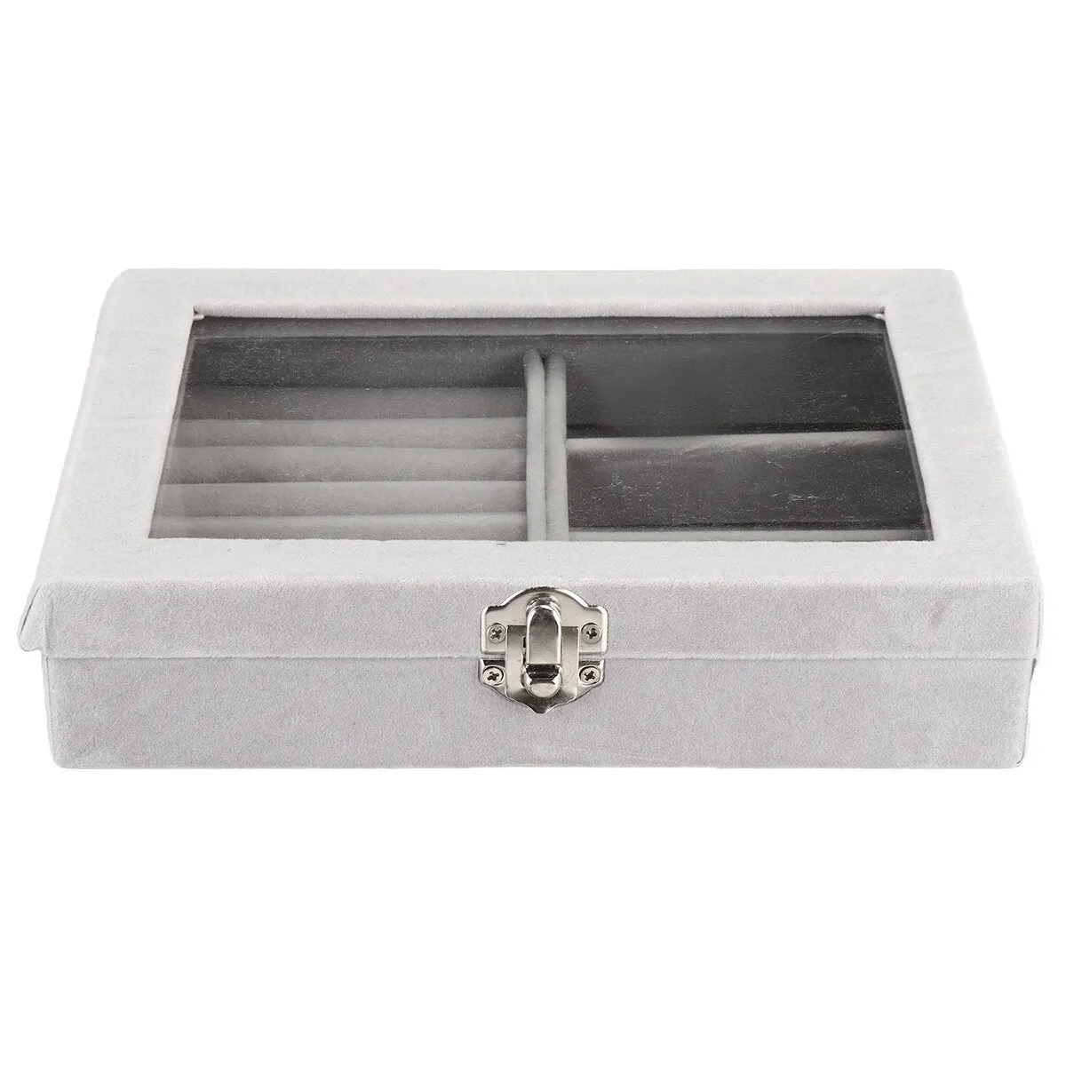 2 in 1  Detachable Portable Jewelry Cosmetic Storage Case Organizer Display Jewelry Watch Box