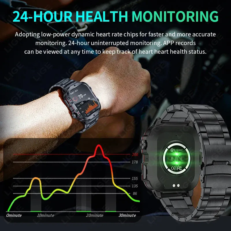 2024 3ATM Waterproof Smart Watch for Men
