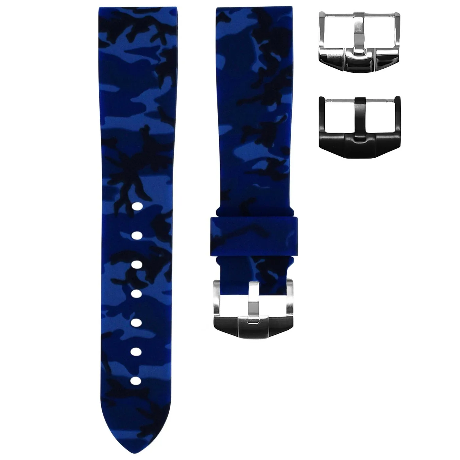 20MM LUG WIDTH STRAP - OCEAN CAMO RUBBER