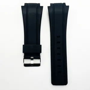 23 MM and 32 MM Silicon Special Fitting Branded Watch Band Black Color Regular Size Watch Strap