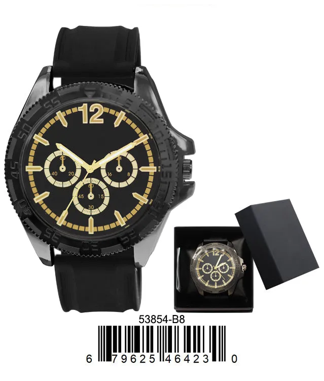 5385-B8-Gift Boxed Rubbber Strap Watch