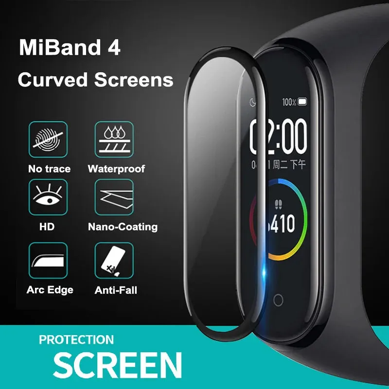 9D Full Screen Protector for Xiaomi Mi Band BUY 2 GET 4