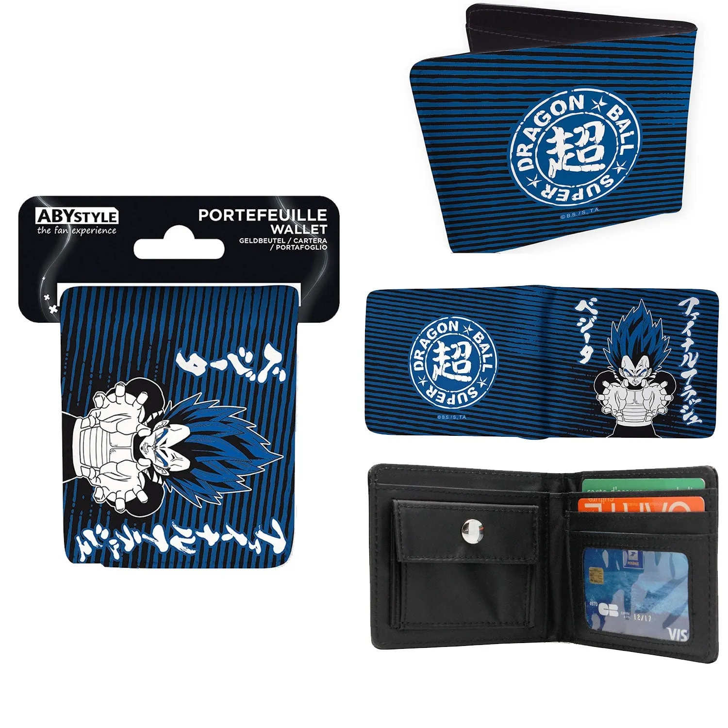 ABYstyle DRAGON BALL SUPER Wallet Vegeta Royal Blue Vinyl