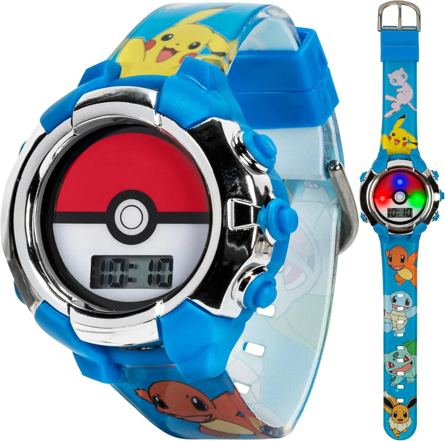Accutime Kids Pokemon Digital LCD Quartz Watch for Boys, Girls, and Adults All Ages