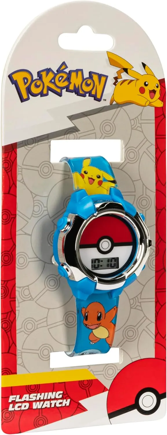 Accutime Kids Pokemon Digital LCD Quartz Watch for Boys, Girls, and Adults All Ages