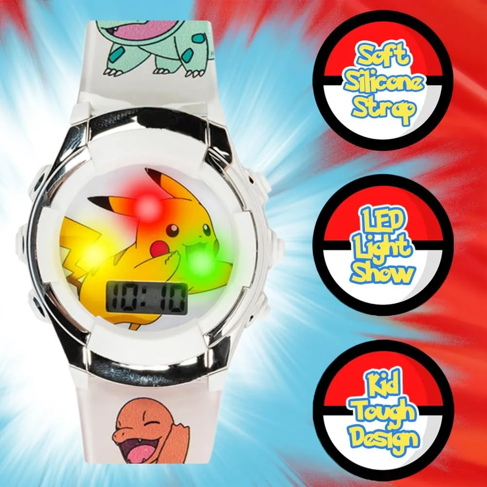 Accutime Kids Pokemon Digital LCD Quartz Watch for Boys, Girls, and Adults All Ages