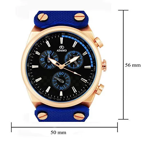 Adamo Analogue Black Dial Men's Watch A305KB02