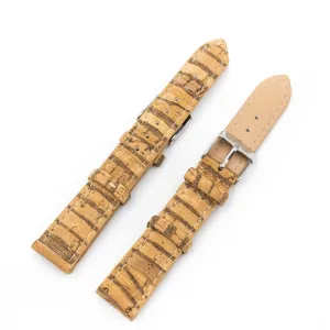 Add a Pop of Sustainable Flair: Striped Cork Watch Strap