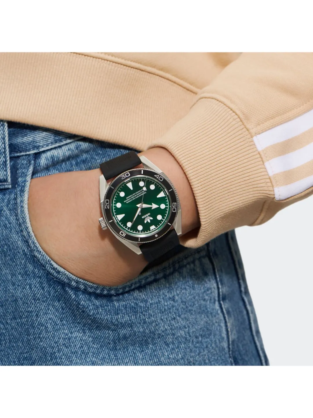 Adidas Originals Green Dial Unisex Watch - AOFH23008