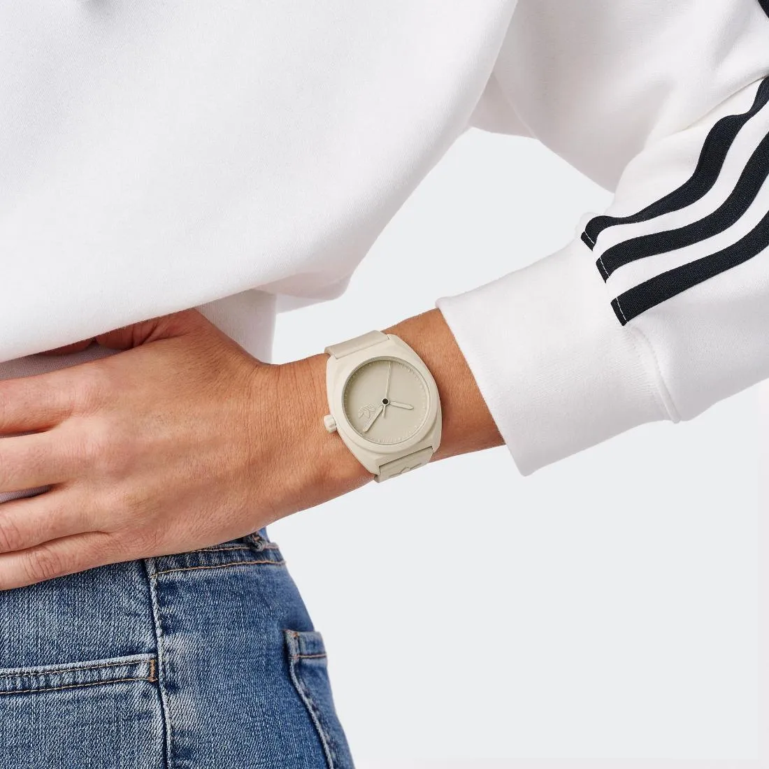 Adidas Originals Project Three Unisex Beige 42 mm Dial Analog Watch - AOST24055