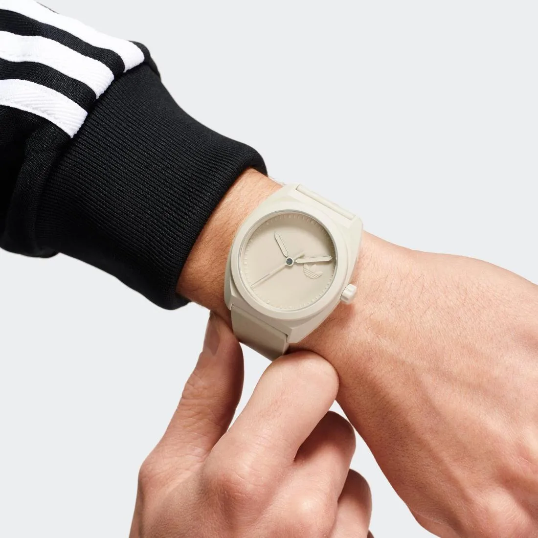 Adidas Originals Project Three Unisex Beige 42 mm Dial Analog Watch - AOST24055