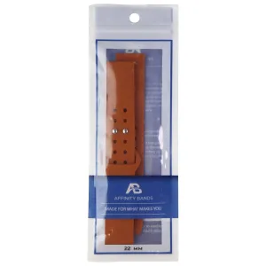 Affinity 22mm Silicone Band for Smartwatches, Watches & More - Burnt Orange