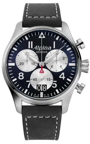 Alpina Watch Startimer Pilot Quartz Chronograph Big Date