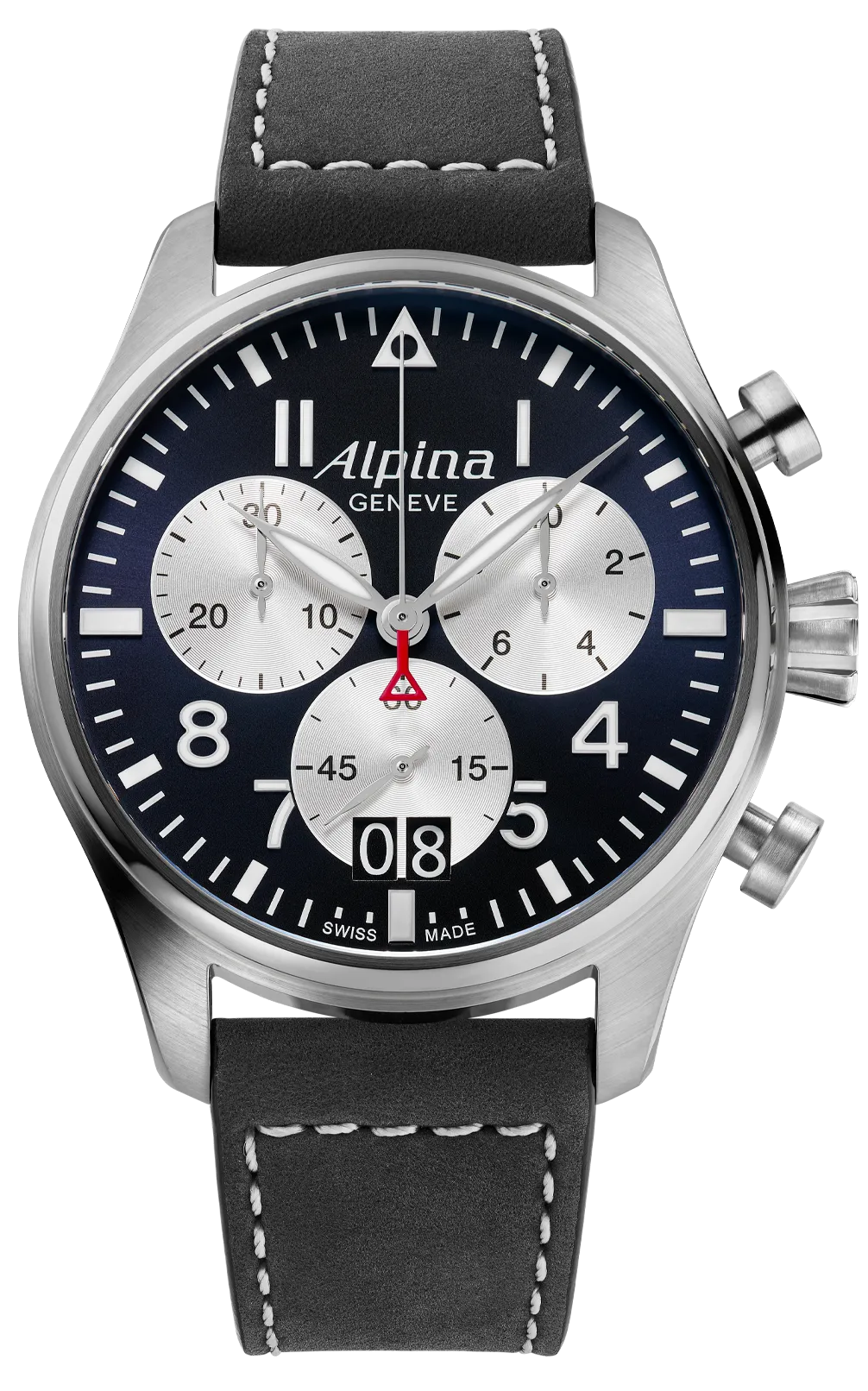 Alpina Watch Startimer Pilot Quartz Chronograph Big Date