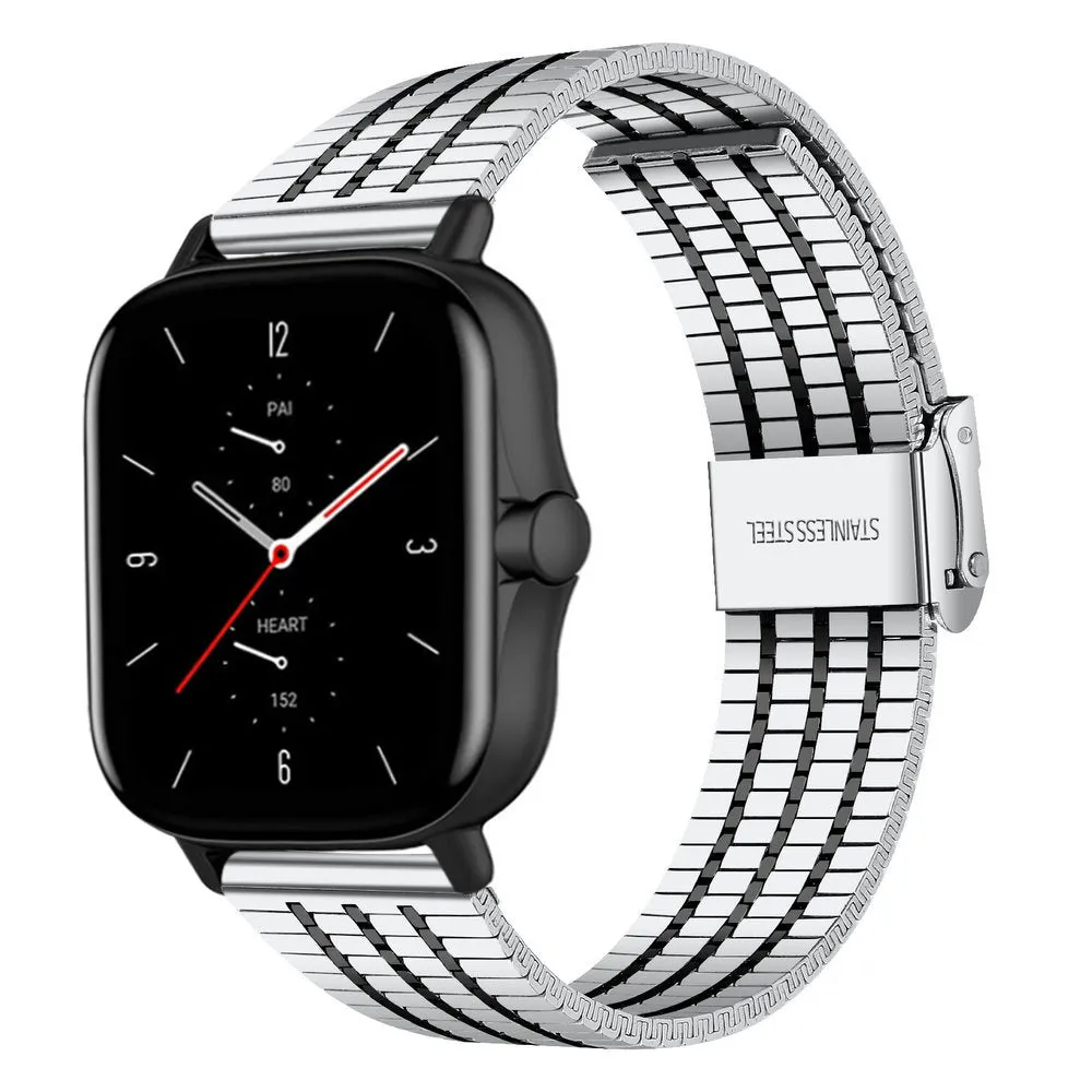 Amazfit GTS 2 Fine Steel Strap (Silver/Black)