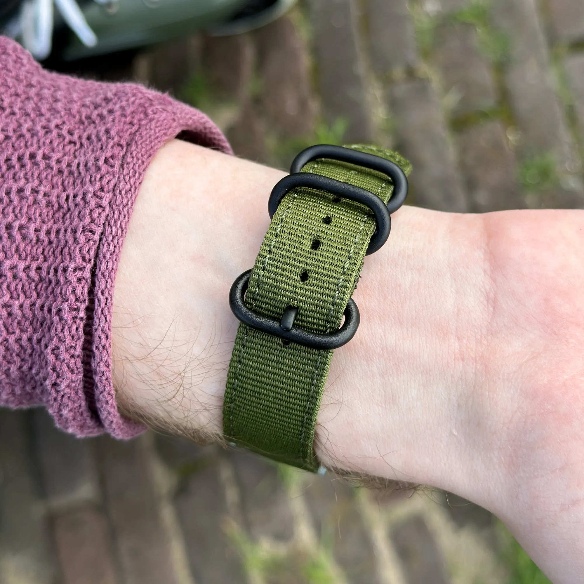 Amazfit GTS 2 Nylon Strap with Buckle (Green)