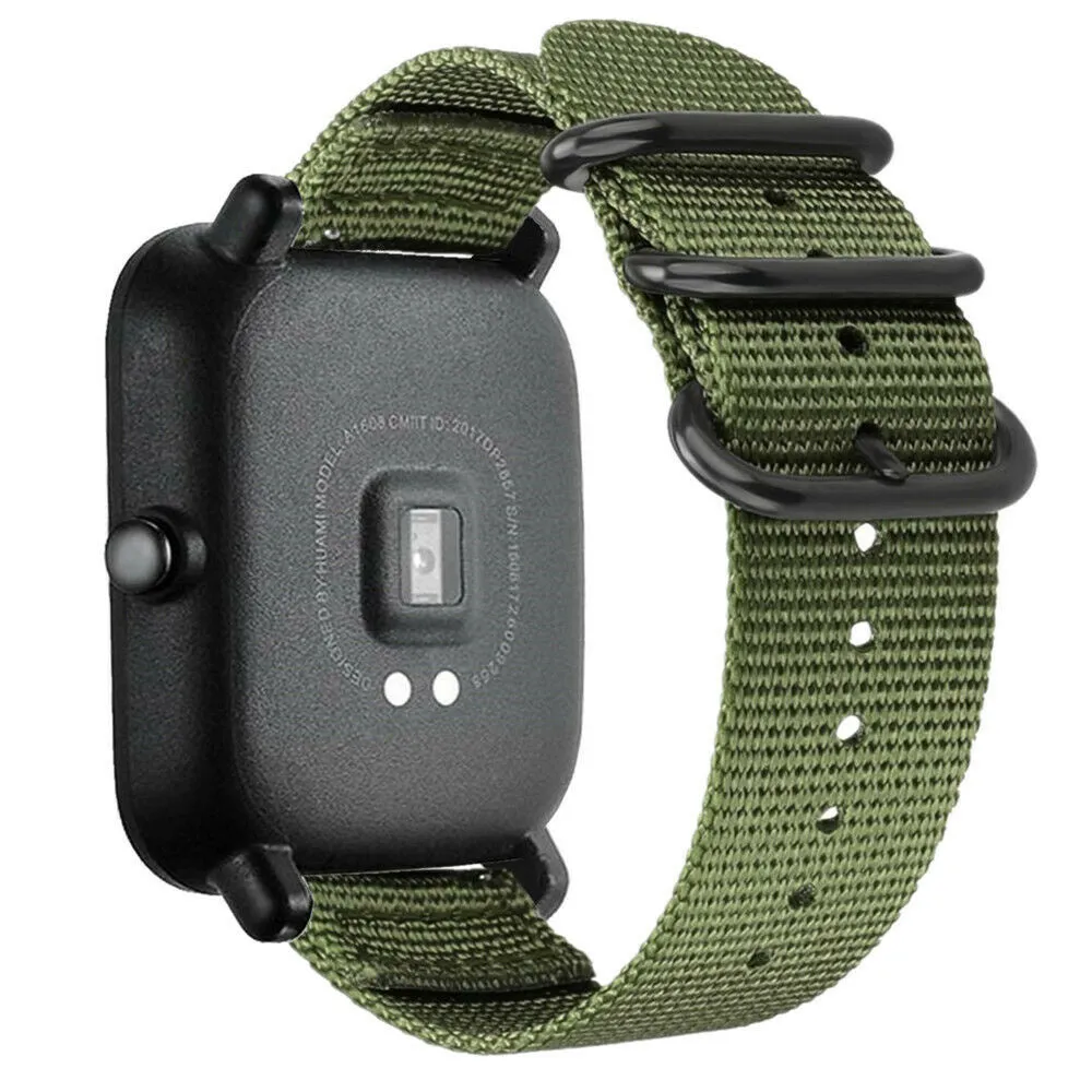 Amazfit GTS 2 Nylon Strap with Buckle (Green)