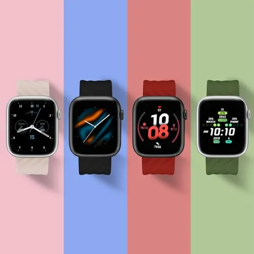 Anbeer Silicone Watch Band for Men and Women,20mm Quick Release Replacement Watch Strap,Stainless Steel Buckle