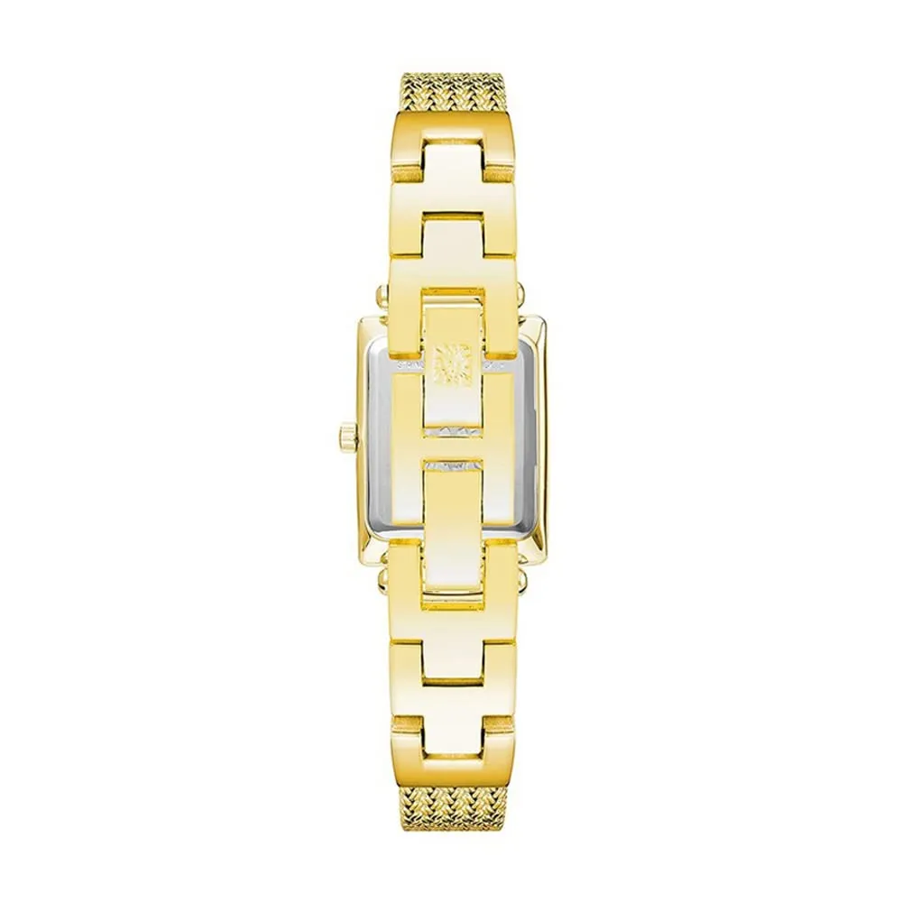 Anne Klein Analog Gold Dial Women's Watch-AK3882CHGB