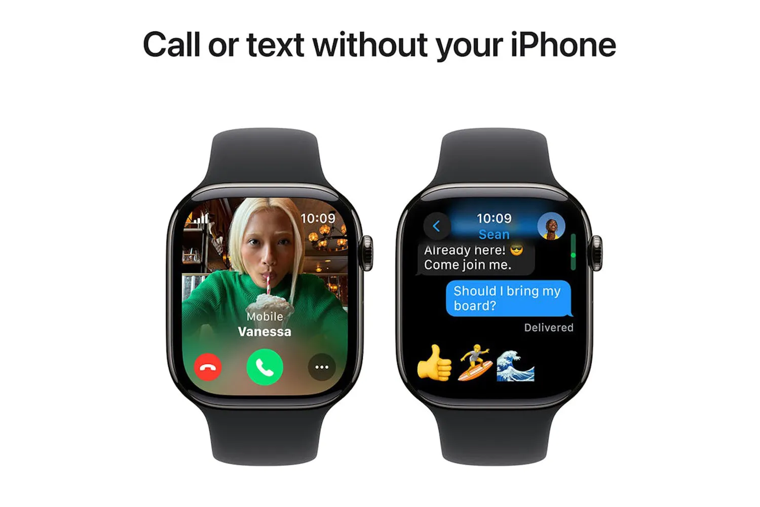 Apple Watch Series 10 GPS   Cellular | 46mm | Slate Titanium Case with Black Sport Band S/M