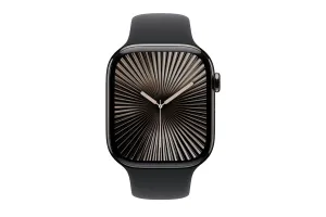 Apple Watch Series 10 GPS   Cellular | 46mm | Slate Titanium Case with Black Sport Band S/M