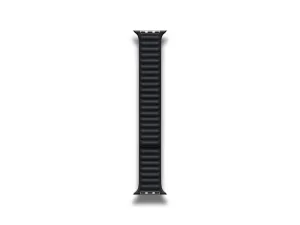 Apple Watch Strap 45mm Leather Link Midnight S/M