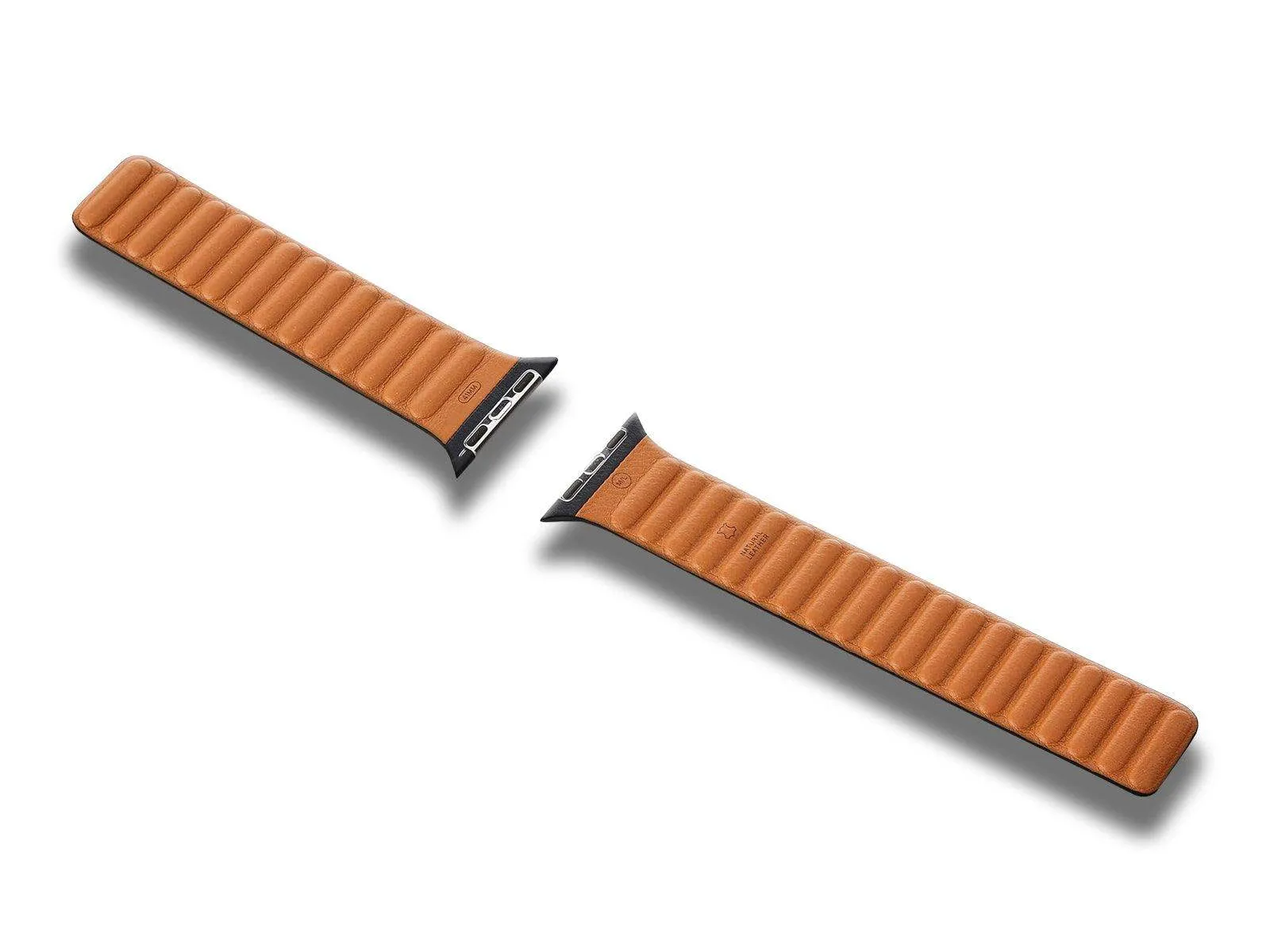 Apple Watch Strap 45mm Leather Link Midnight S/M