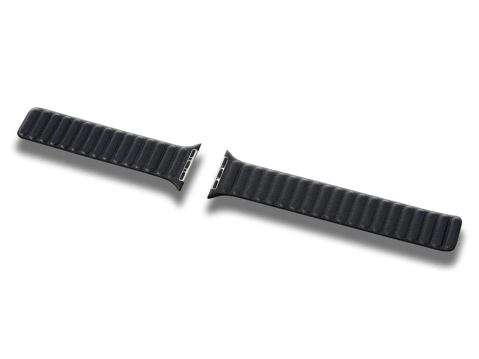Apple Watch Strap 45mm Leather Link Midnight S/M