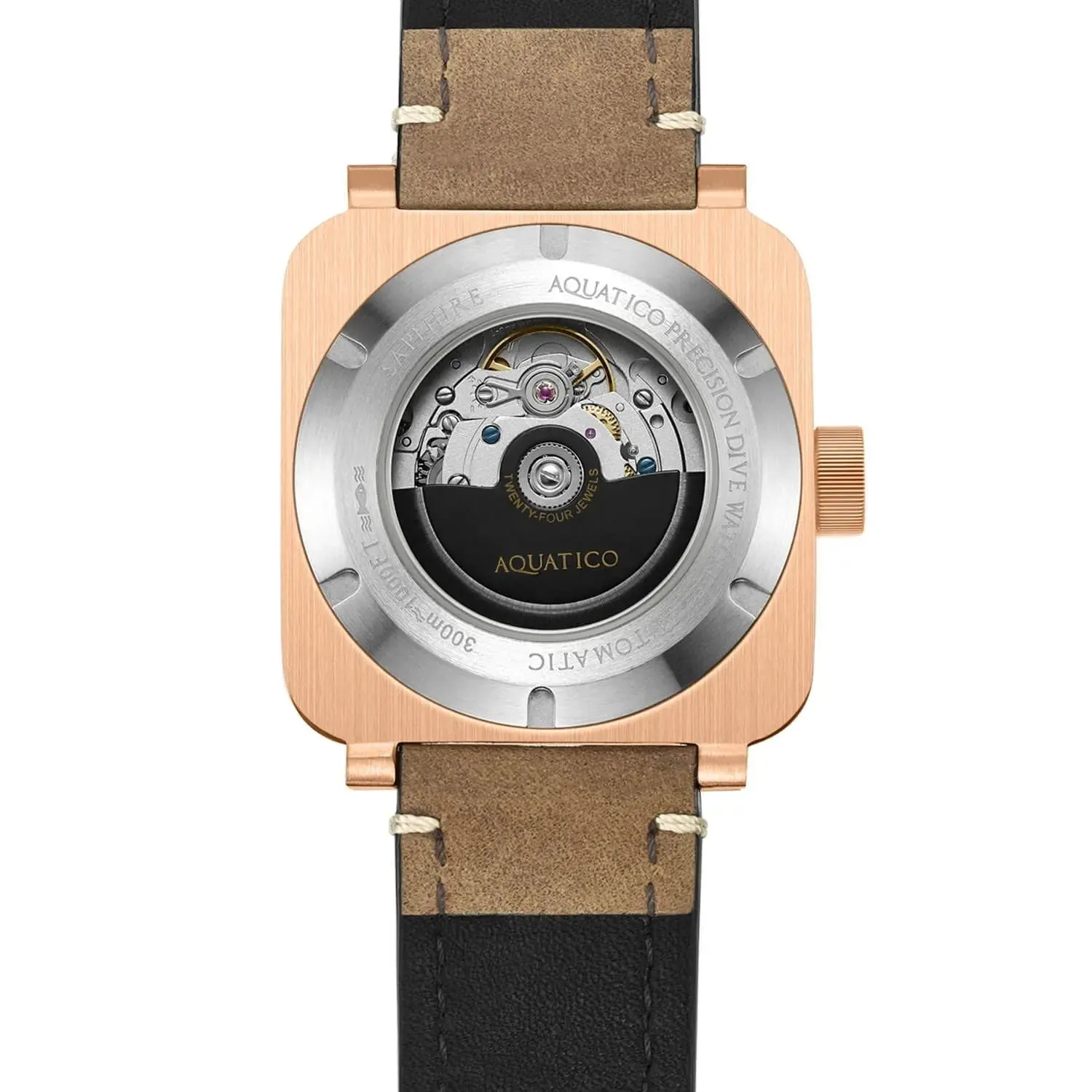 Aquatico Super Charger Bronze Black Dial Watch (SWISS MADE Sellita sw200-1)