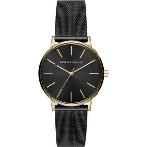 Armani Exchange Three-Hand Black Stainless Steel Women's Watch AX5548