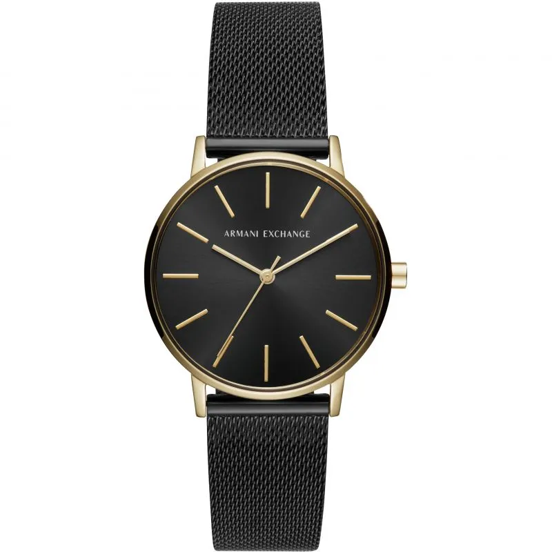 Armani Exchange Three-Hand Black Stainless Steel Women's Watch AX5548