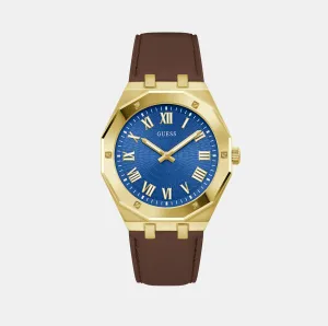 Asset Men Blue Analog Leather Watch GW0663G2