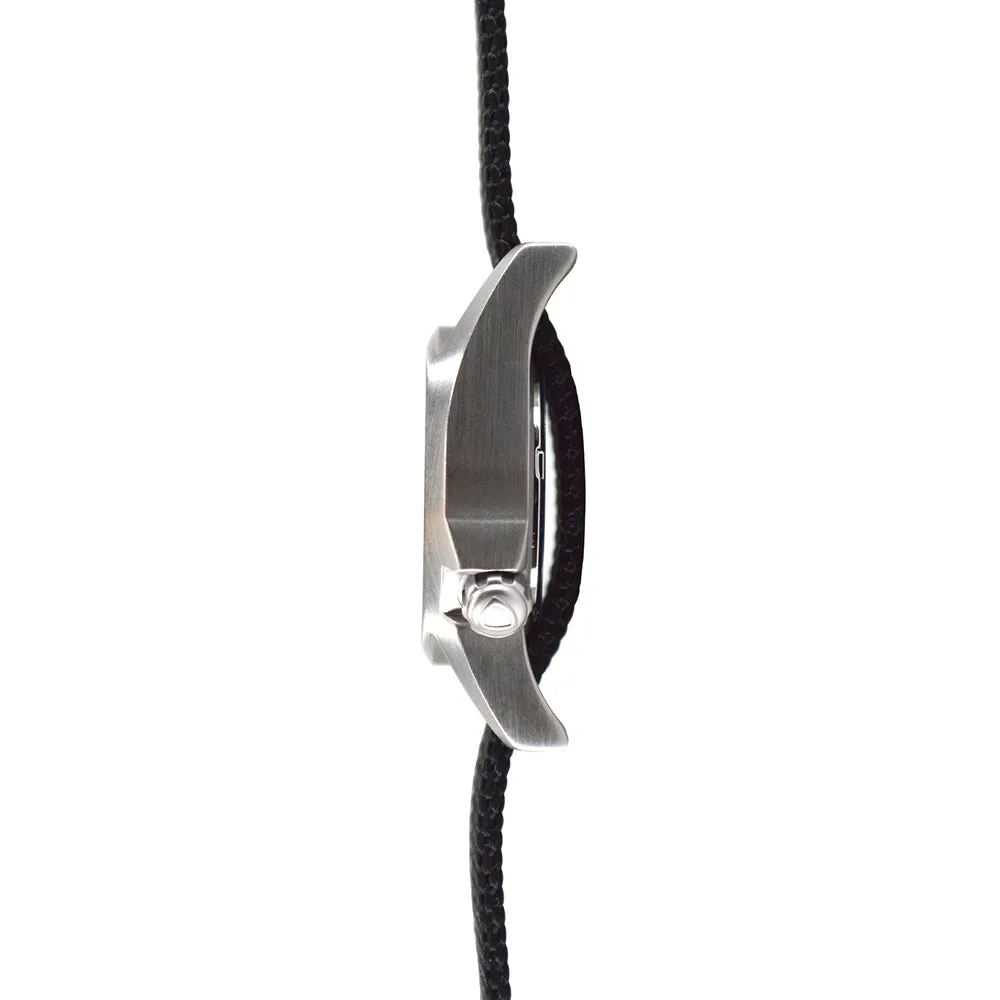 Bertucci M-1S Womens Watch Watch - Stainless - Black Nylon Strap - Black Dial - 18000