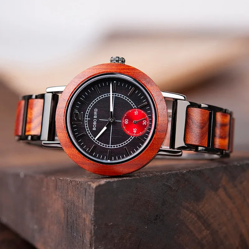 BIRD Wooden Lovers' Watches Set