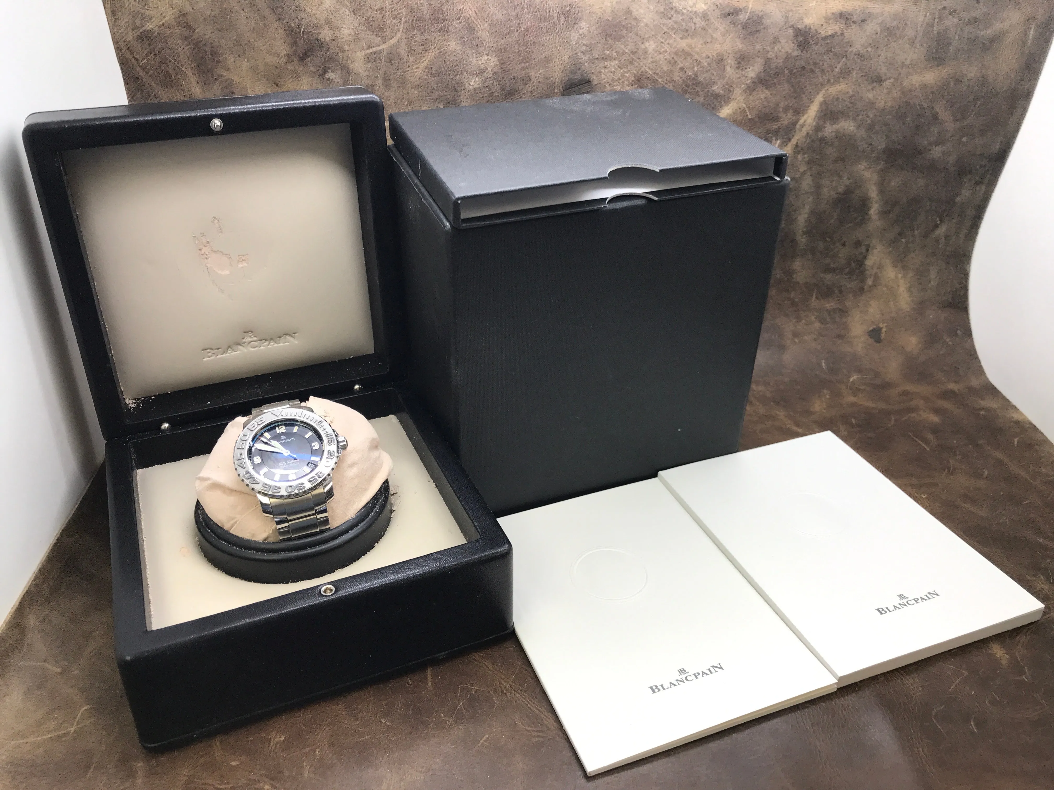 Blancpain Fifty Fathoms 2200-1130-71 Black Dial Automatic Men's Watch