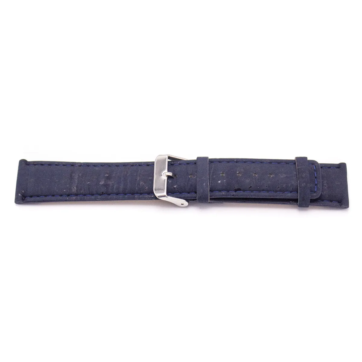 Blue Cork Leather Watch Strap E-009