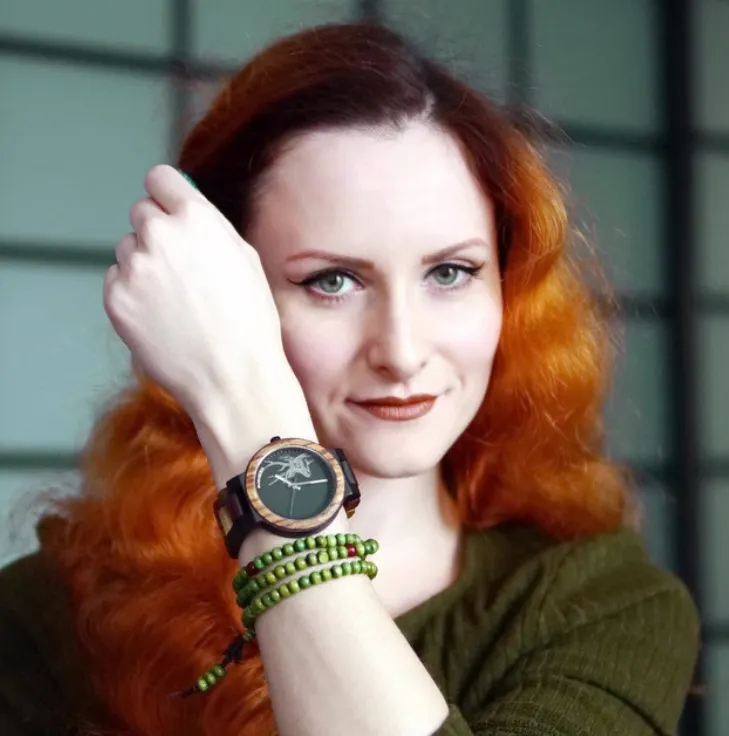 BOBO BIRD 520 HANDMADE WOODEN UNISEX WATCH IN MULTI COLOR