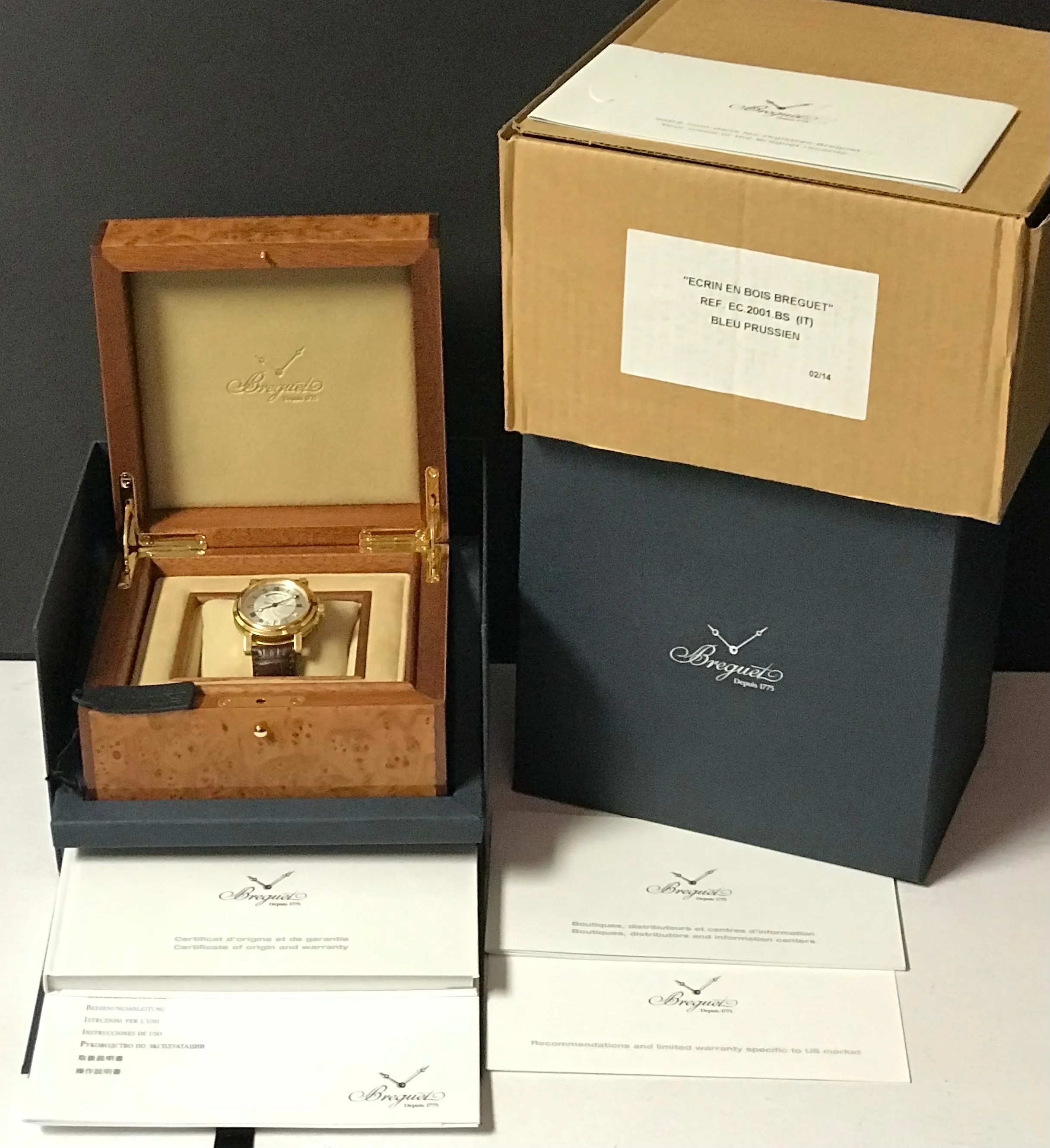 Breguet Marine Big Date 5817BA Silver Dial Automatic Men's Watch