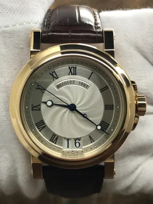Breguet Marine Big Date 5817BA Silver Dial Automatic Men's Watch