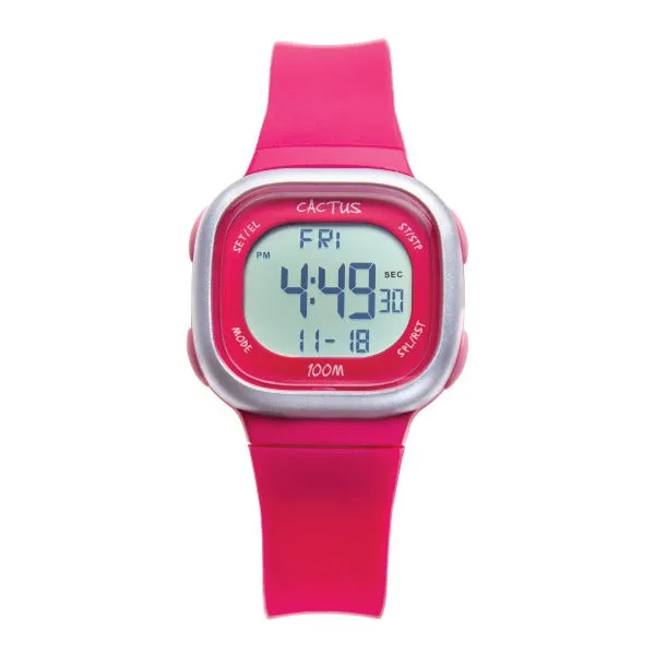 CACTUS Ace - Kids Digital Watch - Hot Pink