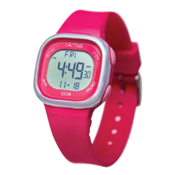 CACTUS Ace - Kids Digital Watch - Hot Pink