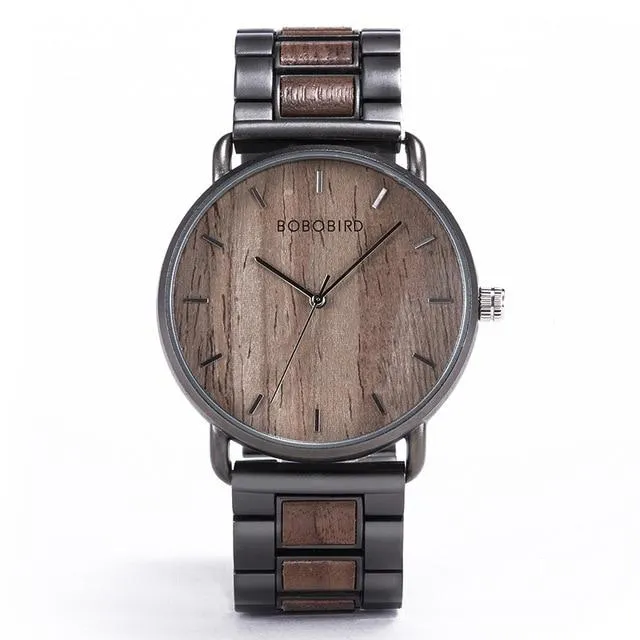Casual Walnut Wood Watch