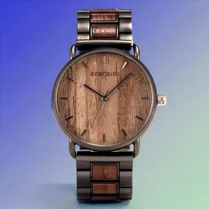 Casual Walnut Wood Watch