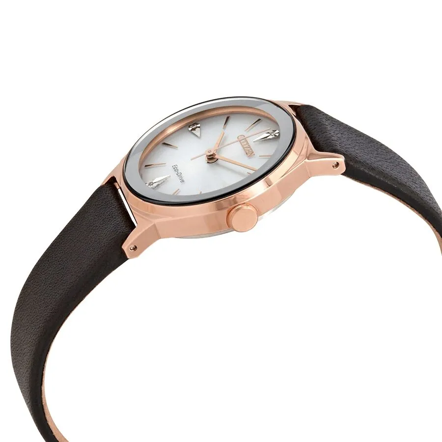 Citizen Axiom Eco-Drive Diamond Accented Dial Ladies Watch EM0733-08A