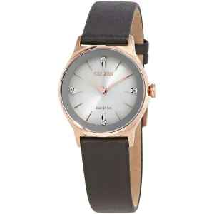 Citizen Axiom Eco-Drive Diamond Accented Dial Ladies Watch EM0733-08A
