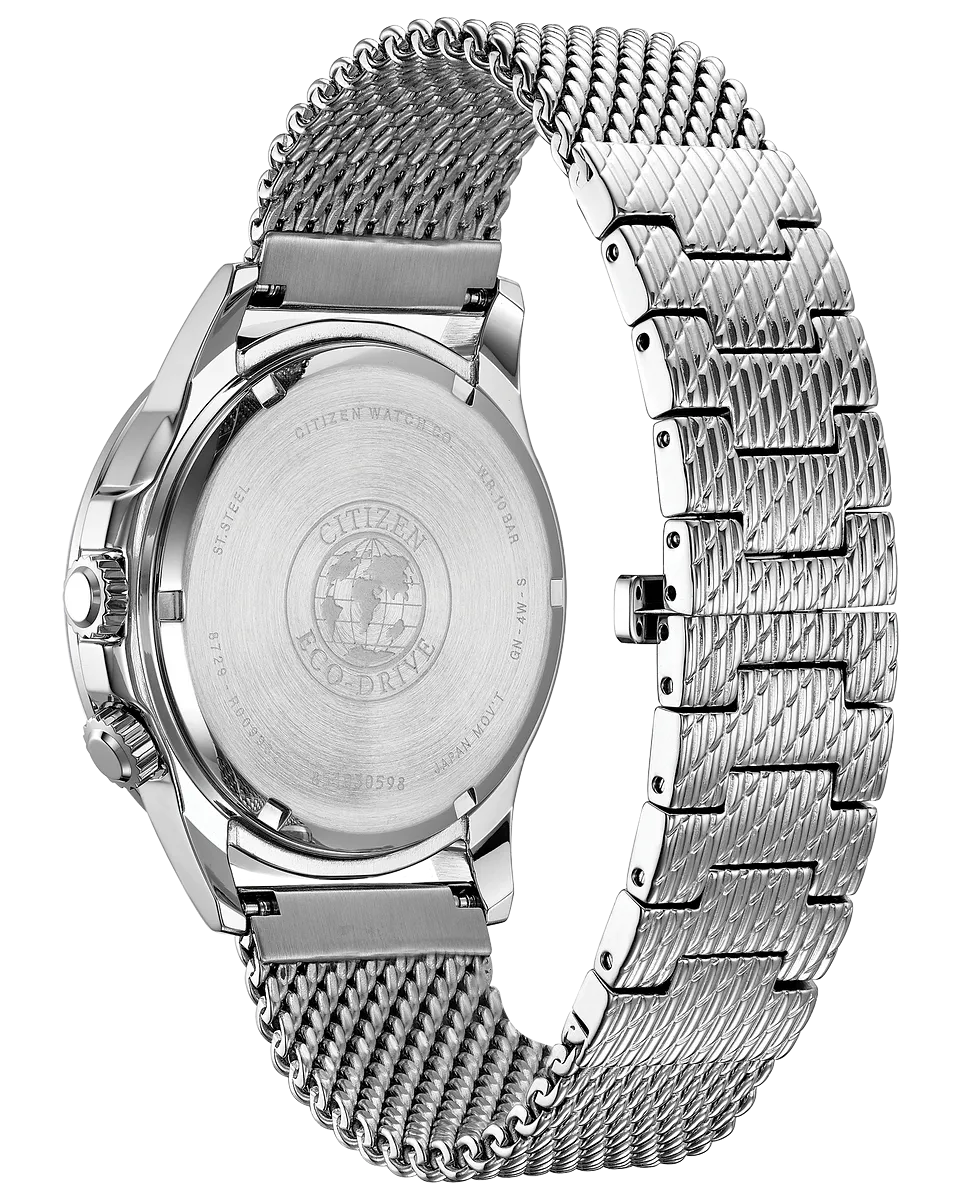 Citizen BU2020-70E Eco-Drive Calendrier Mesh Strap Men Watches